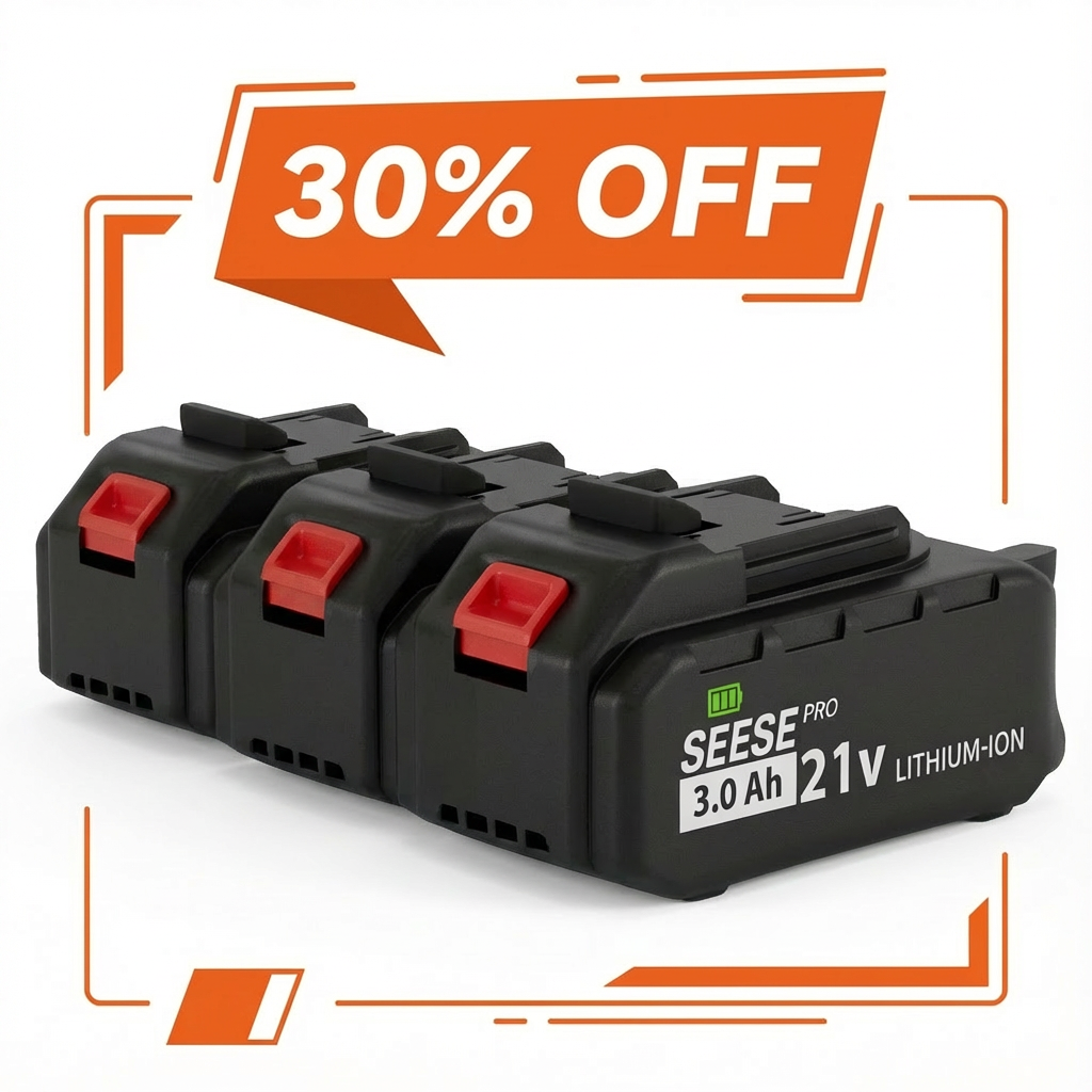 Seese Pro 21V Batteries 3.0Ah — Pro Pack (x3)